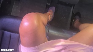 I Made My UBER DRIVER Finger Fuck Me and Make Me CUM While Driving - I Had No Panties On