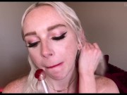 Face Fetish JOI Student Seduces Professor With Red Lipstick And Lollipop On FaceTime - Remi Reagan 12/16