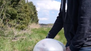 Outdoor Balloon fuck