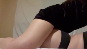 Grinding my pussy on her ass