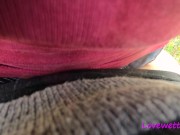 she purposely pees in her panties outdoor and it makes her need to fuck 13/16
