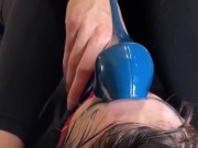 Smothered by PERFECT feet after 5 hours in heels - foot worship, foot slave, footstool 10/16