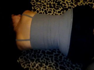 Ripped yoga pants to cum on my ass while I squirt