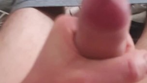 Morning boner big cumshot