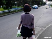 CARNE DEL MERCADO - Small Tits Latina Luna Castillo Got Her Tiny Pussy Fucked Hard 1/16