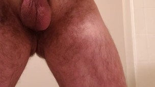 Shaving my hairy cock