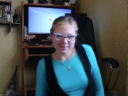 Much sperm on the glasses after smoking 5/16