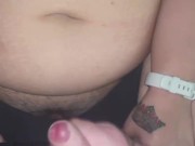 Cuck Hubby Wanks & Spunks Over Dirty Talking Slutwife’s Used Pussy 13/16