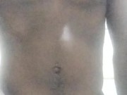 Shower wanking.... dablackpee 13/16