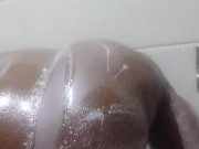 Shower wanking.... dablackpee 9/16