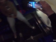 OUTDOOR BLOWJOB with EPIC CUMSHOR FACIAL in the train! 16/16