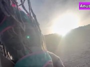 Behind the scene - Anuskatzz loves outdoor sex and shows you her XXX shooting location in lingerie  1/16