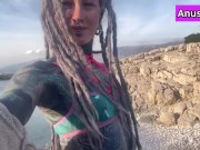 Behind the scene - Anuskatzz loves outdoor sex and shows you her XXX shooting location in lingerie  3/16