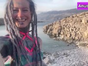 Behind the scene - Anuskatzz loves outdoor sex and shows you her XXX shooting location in lingerie  6/16