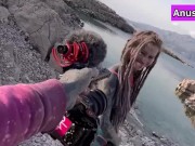 Behind the scene - Anuskatzz loves outdoor sex and shows you her XXX shooting location in lingerie  9/16