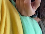 De excursión en el bosque se pone caliente en media caminata, buscamos un lugar solitario casi nos 7/16