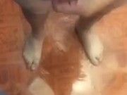Corrida en la ducha