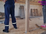hot wife fucks with a stranger at a construction site 2/16