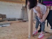 hot wife fucks with a stranger at a construction site 7/16