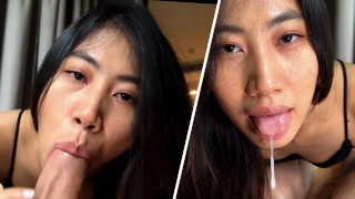 320px x 180px - My Asian throat belongs to him - I swallow his cum - POV 4K - RedTube