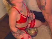 SEXY AMATEUR COUPLE ! Piss , Anal & Sloppy Head (OnlyFans @blondie_dread For Full Video) 