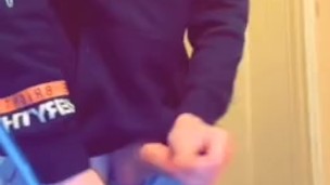CUM SHOT, White Ginger Twink, Solo Gay Male 