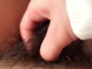 染みパンツの中の剛毛なマン毛をフワフワ撫でてるだけ【個人撮影】 10/16