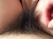 染みパンツの中の剛毛なマン毛をフワフワ撫でてるだけ【個人撮影】 6/16