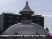 Public Pussy Flashing With A Brunette Freak 9/16