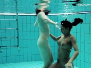 Swimming pool babes lesbos swim and strip 10/16