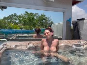Artemisia Love jerks off naked in the jacuzzi 3/16