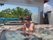 Artemisia Love jerks off naked in the jacuzzi 5/16