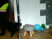 Pregnant expansion - Rich milf inflated belly by compresor and her belly wanst to pop like a ballon 6/16