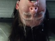 Sloppy Whore Gets Soaked In Slobber - Lana Amira 16/16