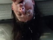 Sloppy Whore Gets Soaked In Slobber - Lana Amira 6/16