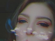 she tries to resist smoking but well you see.. SFW 16/16