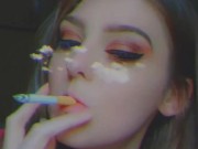 she tries to resist smoking but well you see.. SFW 2/16