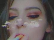 she tries to resist smoking but well you see.. SFW 8/16