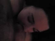 Kitten's cum eating training! 10/16