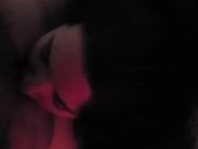 Kitten's cum eating training! 8/16