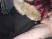 Milf Gagging in fur coat 13/16