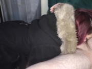 Milf Gagging in fur coat 4/16
