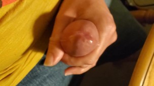 Stroking my lil dick until I cum twice.
