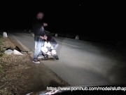 Amateur couple outdoor sucking, fucking, cum swallowing and piss 12/16