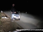 Amateur couple outdoor sucking, fucking, cum swallowing and piss 5/16