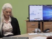 LOAN4K. Woman is excited so much that gets humped by the moneylender 5/16