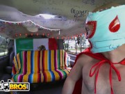 BANGBROS - Little Latin Minx Natalie Brooks Is Totally DTF In A Van With Strangers And A Maraca In Her Pussy 1/16