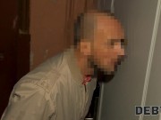 DEBT4k. Nymph forgets about her sex toys thanks to debt collectors dick 2/16