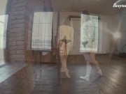 Artistic gymnastics completely naked in the studio by Rita 7/16