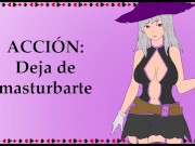 JOI con una bruja. Tu ama necesita semen.